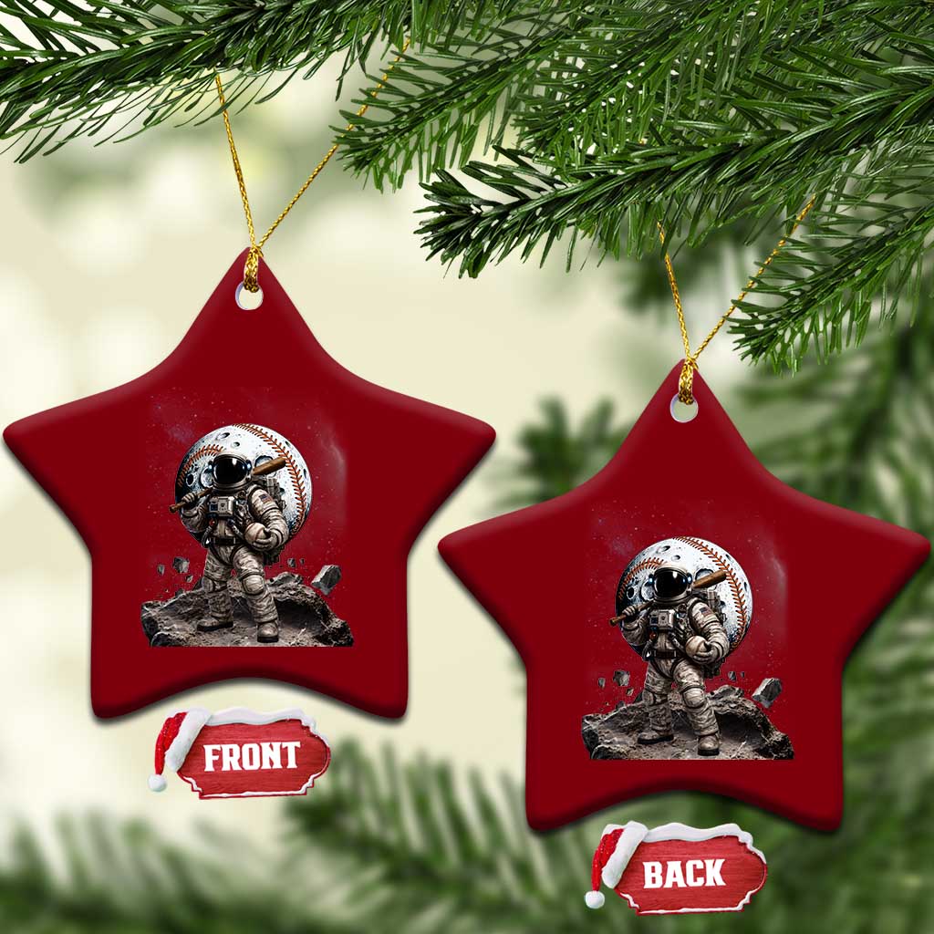 Astronaut Baseball Player Ceramic Ornament Distressed Houston Clutch City Sports Fans