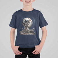 Astronaut Baseball Player T Shirt For Kid Distressed Houston Clutch City Sports Fans