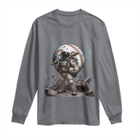Astronaut Baseball Player Long Sleeve Shirt Distressed Houston Clutch City Sports Fans