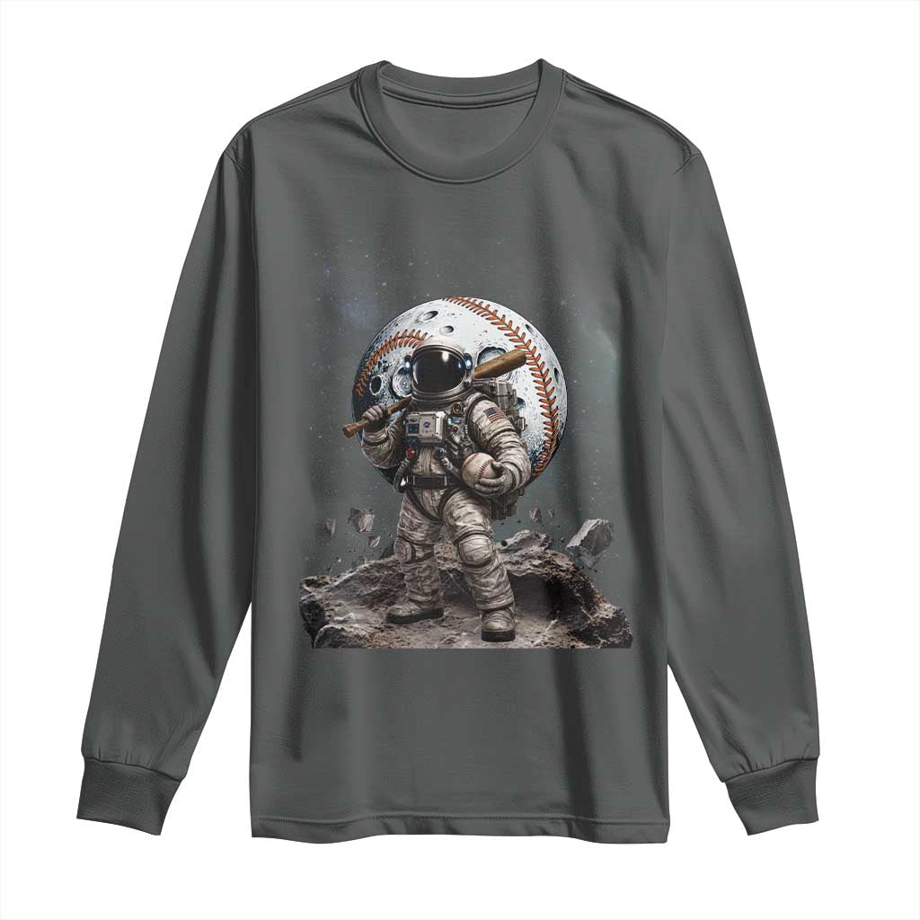 Astronaut Baseball Player Long Sleeve Shirt Distressed Houston Clutch City Sports Fans