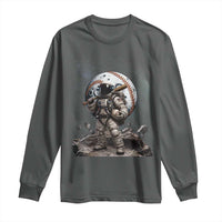 Astronaut Baseball Player Long Sleeve Shirt Distressed Houston Clutch City Sports Fans