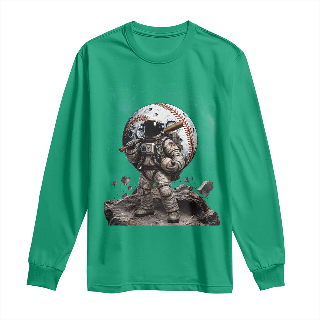 Astronaut Baseball Player Long Sleeve Shirt Distressed Houston Clutch City Sports Fans