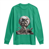 Astronaut Baseball Player Long Sleeve Shirt Distressed Houston Clutch City Sports Fans
