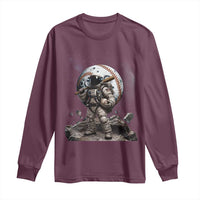 Astronaut Baseball Player Long Sleeve Shirt Distressed Houston Clutch City Sports Fans