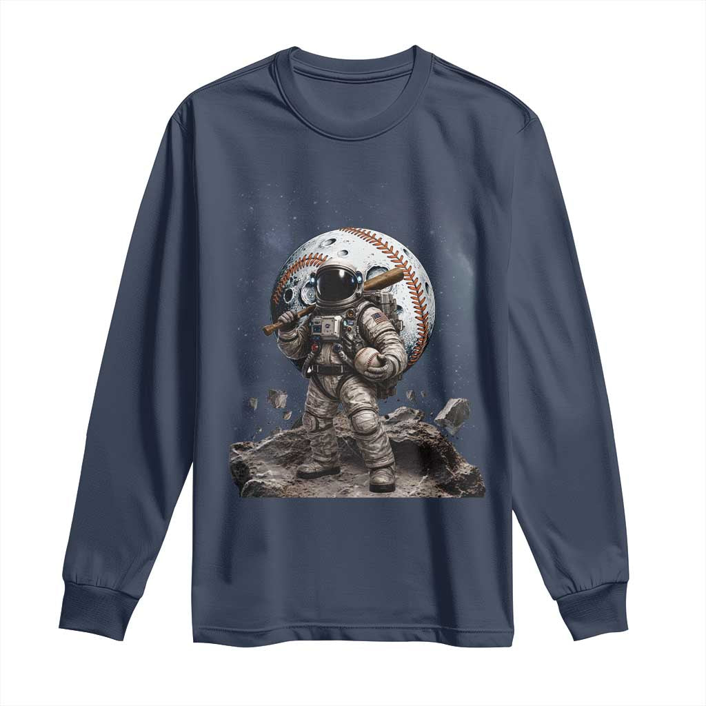 Astronaut Baseball Player Long Sleeve Shirt Distressed Houston Clutch City Sports Fans