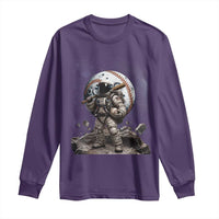 Astronaut Baseball Player Long Sleeve Shirt Distressed Houston Clutch City Sports Fans