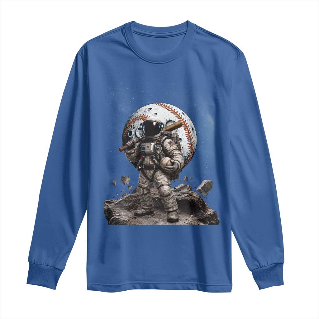 Astronaut Baseball Player Long Sleeve Shirt Distressed Houston Clutch City Sports Fans