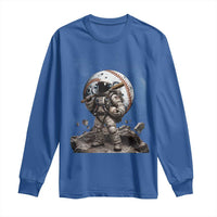Astronaut Baseball Player Long Sleeve Shirt Distressed Houston Clutch City Sports Fans