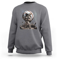 Astronaut Baseball Player Sweatshirt Distressed Houston Clutch City Sports Fans