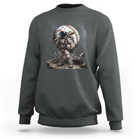 Astronaut Baseball Player Sweatshirt Distressed Houston Clutch City Sports Fans