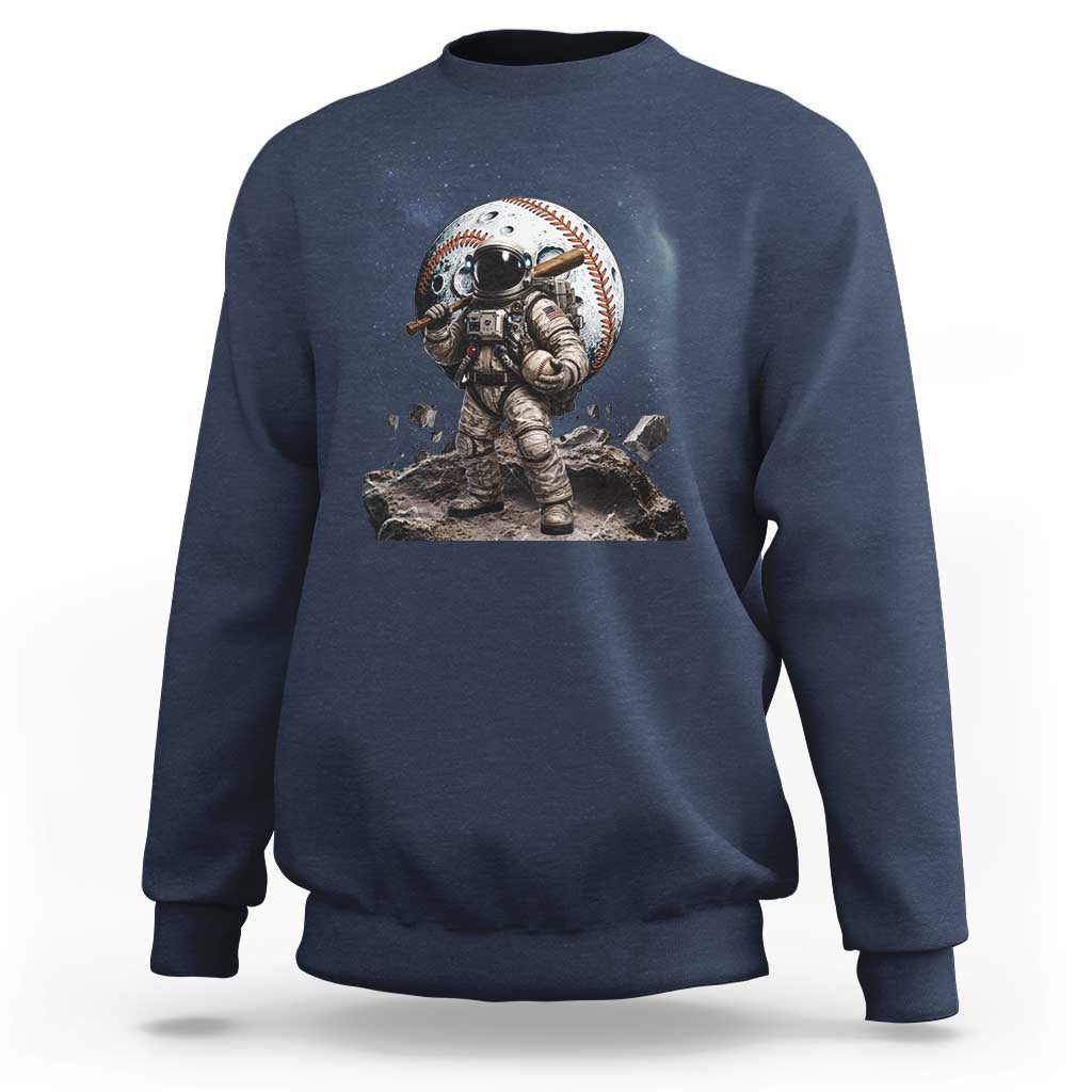 Astronaut Baseball Player Sweatshirt Distressed Houston Clutch City Sports Fans