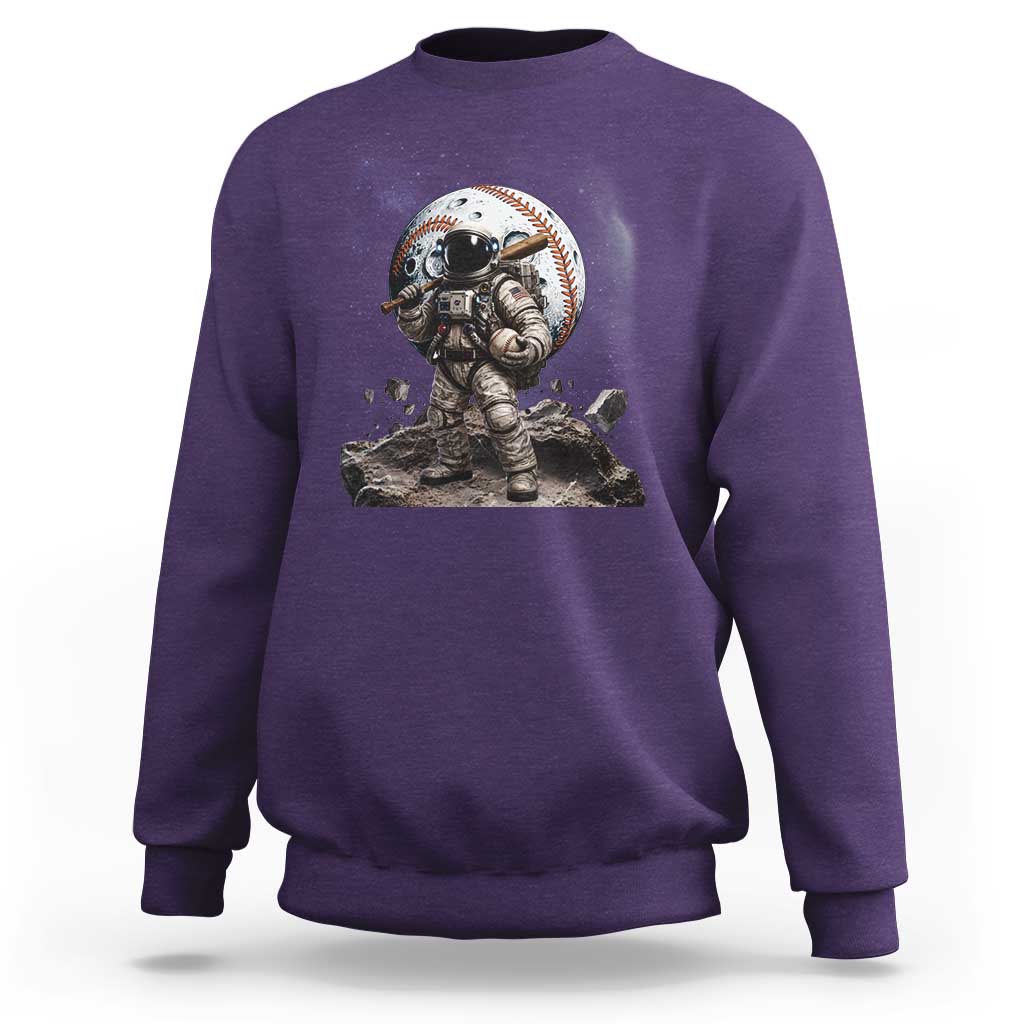 Astronaut Baseball Player Sweatshirt Distressed Houston Clutch City Sports Fans
