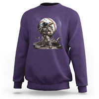 Astronaut Baseball Player Sweatshirt Distressed Houston Clutch City Sports Fans