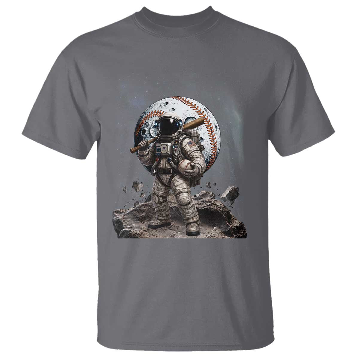 Astronaut Baseball Player T Shirt Distressed Houston Clutch City Sports Fans