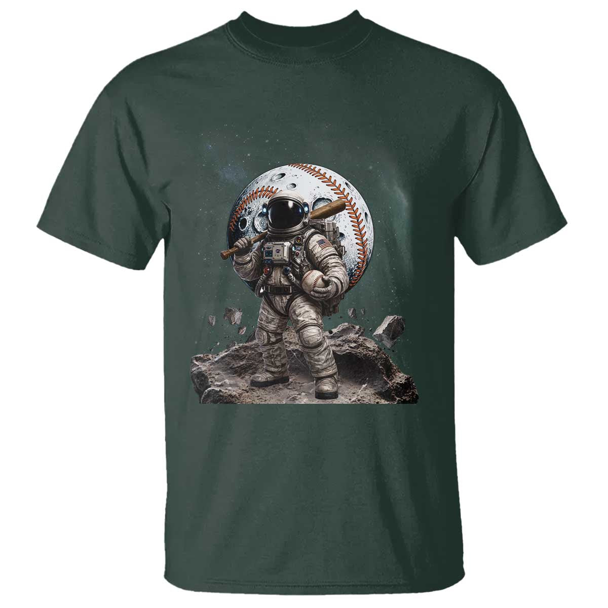 Astronaut Baseball Player T Shirt Distressed Houston Clutch City Sports Fans