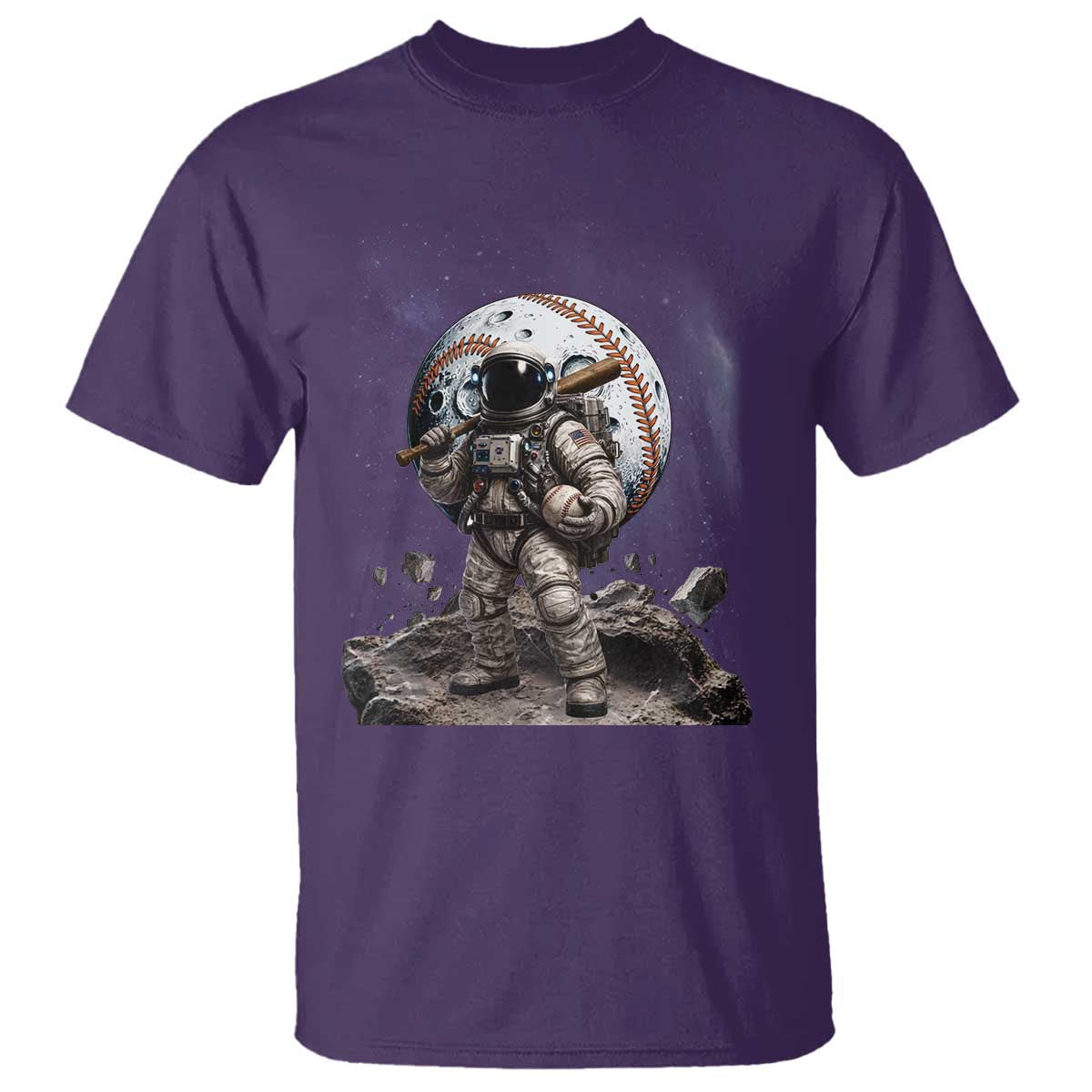 Astronaut Baseball Player T Shirt Distressed Houston Clutch City Sports Fans