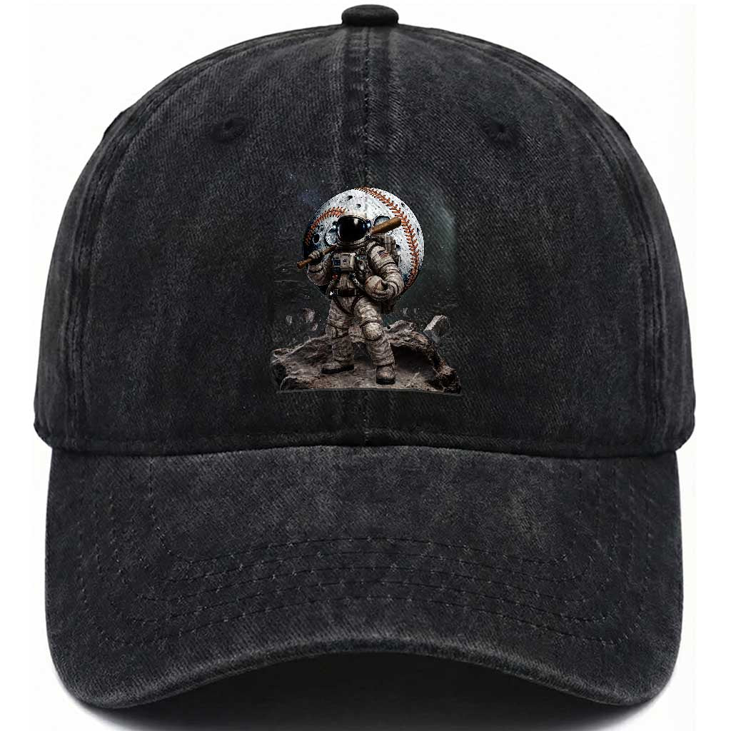 Astronaut Baseball Player Washed Cotton Baseball Cap Distressed Houston Clutch City Sports Fans