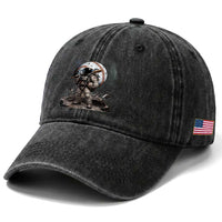 Astronaut Baseball Player Washed Cotton Baseball Cap Distressed Houston Clutch City Sports Fans