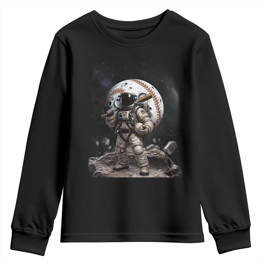 Astronaut Baseball Player Youth Sweatshirt Distressed Houston Clutch City Sports Fans