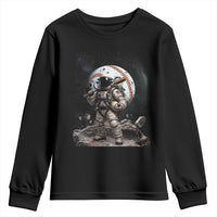 Astronaut Baseball Player Youth Sweatshirt Distressed Houston Clutch City Sports Fans