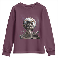 Astronaut Baseball Player Youth Sweatshirt Distressed Houston Clutch City Sports Fans