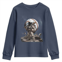 Astronaut Baseball Player Youth Sweatshirt Distressed Houston Clutch City Sports Fans