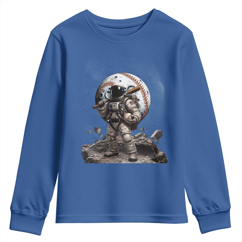 Astronaut Baseball Player Youth Sweatshirt Distressed Houston Clutch City Sports Fans
