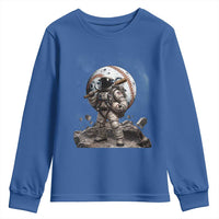 Astronaut Baseball Player Youth Sweatshirt Distressed Houston Clutch City Sports Fans
