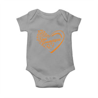 San Francisco Baby Onesie SF Leopard Heart US State Baseball Fan Team Spirit
