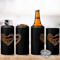 San Francisco 4 in 1 Can Cooler Tumbler SF Leopard Heart US State Baseball Fan Team Spirit