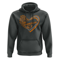 San Francisco Hoodie SF Leopard Heart US State Baseball Fan Team Spirit