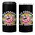 Santa Christmas In July 4 in 1 Can Cooler Tumbler No Cookies Just Cocktails Flamingo Summer Beach Hawaii - Wonder Print Shop
