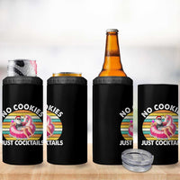 Santa Christmas In July 4 in 1 Can Cooler Tumbler No Cookies Just Cocktails Flamingo Summer Beach Hawaii - Wonder Print Shop