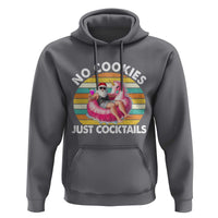 Santa Christmas In July Hoodie No Cookies Just Cocktails Flamingo Summer Beach Hawaii - Wonder Print Shop