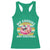 Santa Christmas In July Racerback Tank Top No Cookies Just Cocktails Flamingo Summer Beach Hawaii - Wonder Print Shop