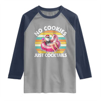 Santa Christmas In July Raglan Shirt No Cookies Just Cocktails Flamingo Summer Beach Hawaii - Wonder Print Shop