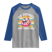 Santa Christmas In July Raglan Shirt No Cookies Just Cocktails Flamingo Summer Beach Hawaii - Wonder Print Shop