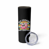 Santa Christmas In July Skinny Tumbler No Cookies Just Cocktails Flamingo Summer Beach Hawaii - Wonder Print Shop