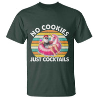 Santa Christmas In July T Shirt No Cookies Just Cocktails Flamingo Summer Beach Hawaii - Wonder Print Shop
