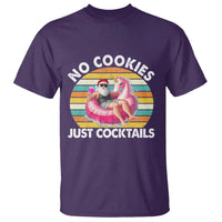 Santa Christmas In July T Shirt No Cookies Just Cocktails Flamingo Summer Beach Hawaii - Wonder Print Shop