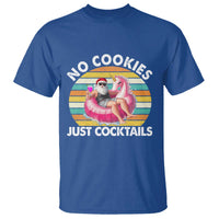 Santa Christmas In July T Shirt No Cookies Just Cocktails Flamingo Summer Beach Hawaii - Wonder Print Shop