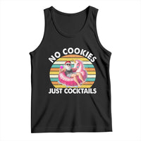 Santa Christmas In July Tank Top No Cookies Just Cocktails Flamingo Summer Beach Hawaii - Wonder Print Shop