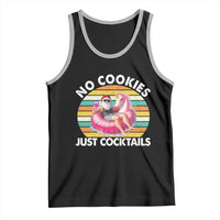 Santa Christmas In July Tank Top No Cookies Just Cocktails Flamingo Summer Beach Hawaii - Wonder Print Shop