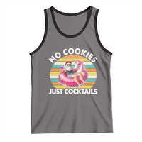 Santa Christmas In July Tank Top No Cookies Just Cocktails Flamingo Summer Beach Hawaii - Wonder Print Shop