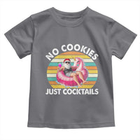 Santa Christmas In July Toddler T Shirt No Cookies Just Cocktails Flamingo Summer Beach Hawaii - Wonder Print Shop