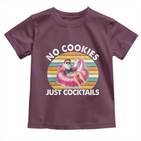 Santa Christmas In July Toddler T Shirt No Cookies Just Cocktails Flamingo Summer Beach Hawaii - Wonder Print Shop