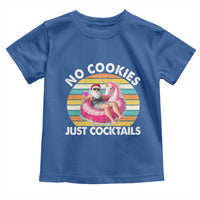 Santa Christmas In July Toddler T Shirt No Cookies Just Cocktails Flamingo Summer Beach Hawaii - Wonder Print Shop