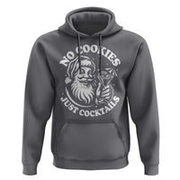 Funny Santa Christmas In July Hoodie No Cookies Just Cocktails Summer Xmas - Wonder Print Shop