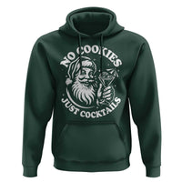 Funny Santa Christmas In July Hoodie No Cookies Just Cocktails Summer Xmas - Wonder Print Shop