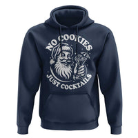 Funny Santa Christmas In July Hoodie No Cookies Just Cocktails Summer Xmas - Wonder Print Shop